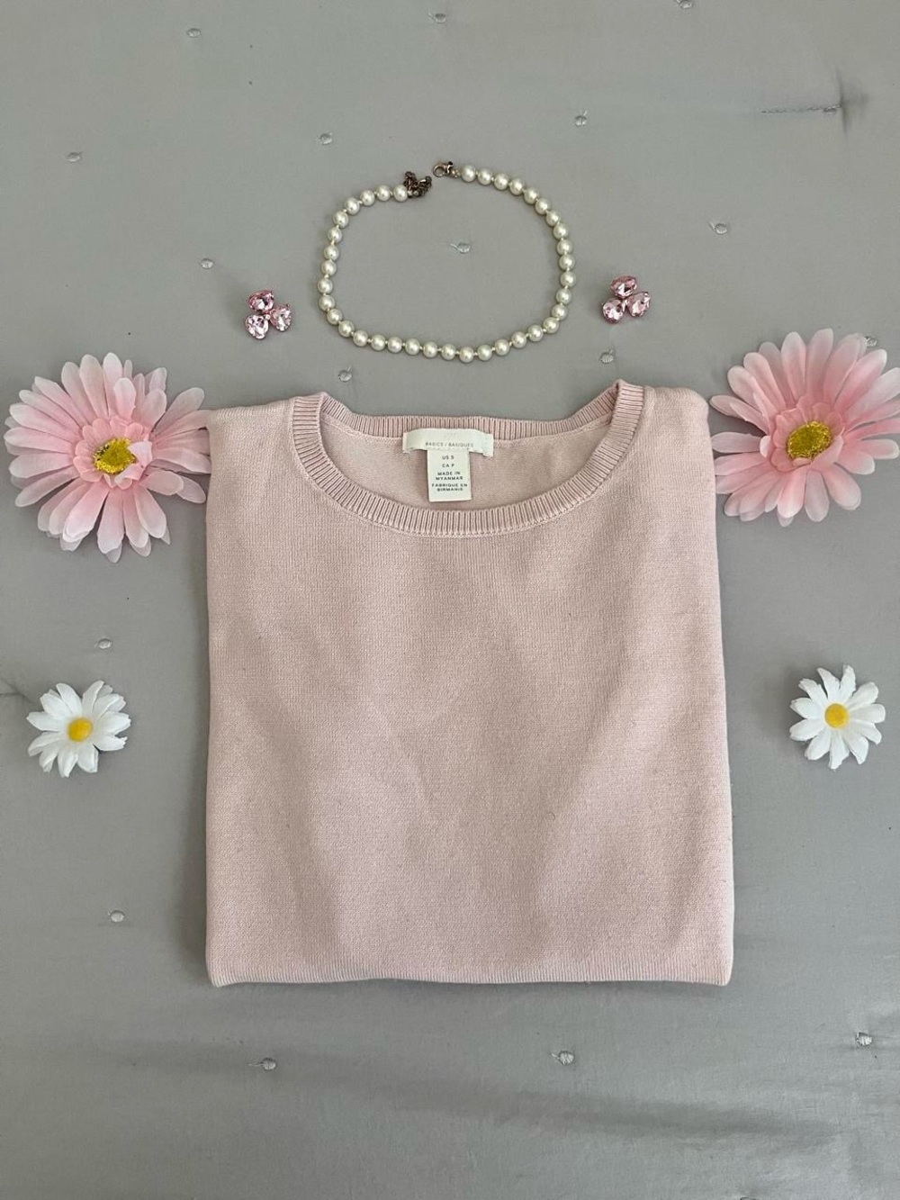 Powder Pink Sweater Top 🩷